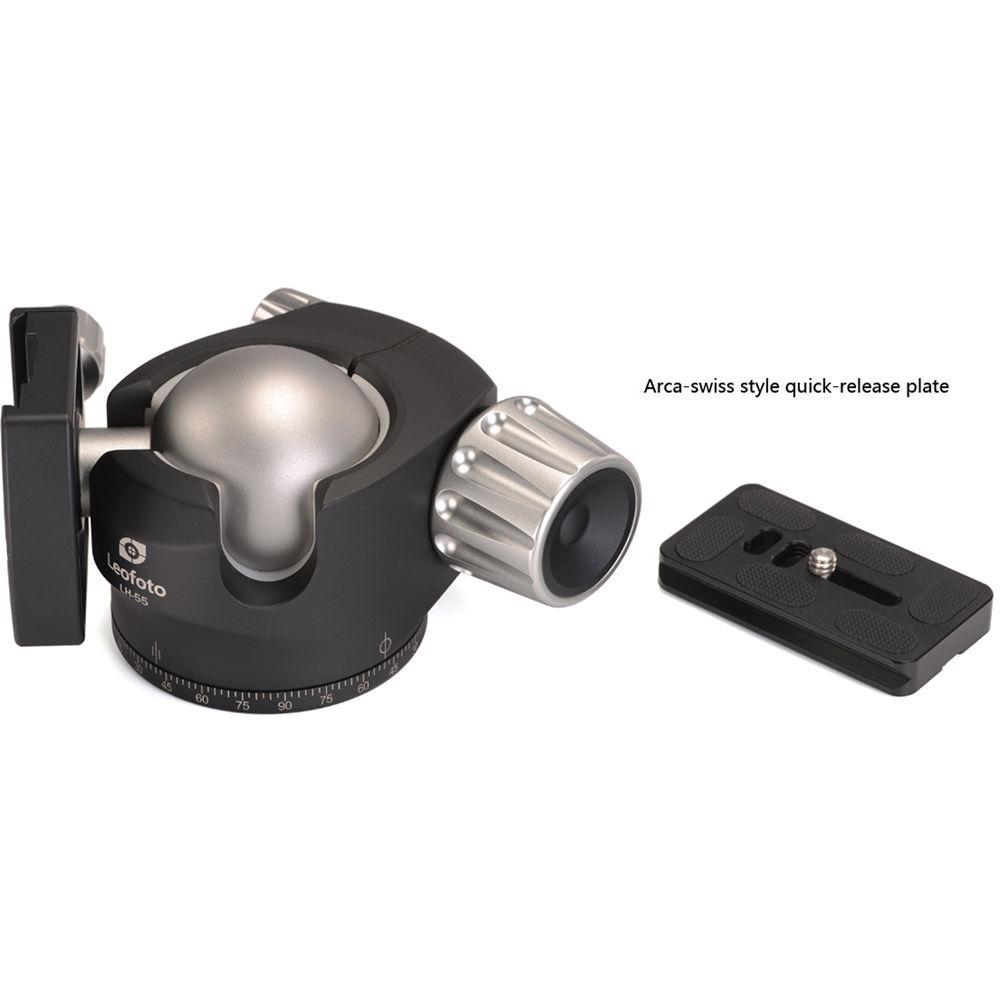 Leofoto LH-55 Low Profile Ball Head with Quick Release Plate