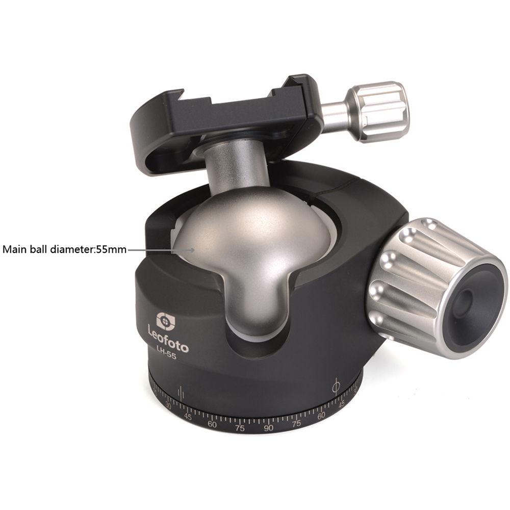 Leofoto LH-55 Low Profile Ball Head with Quick Release Plate