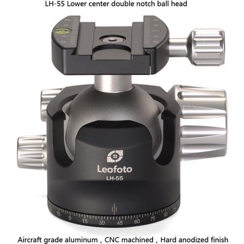 Leofoto LH-55 Low Profile Ball Head with Quick Release Plate