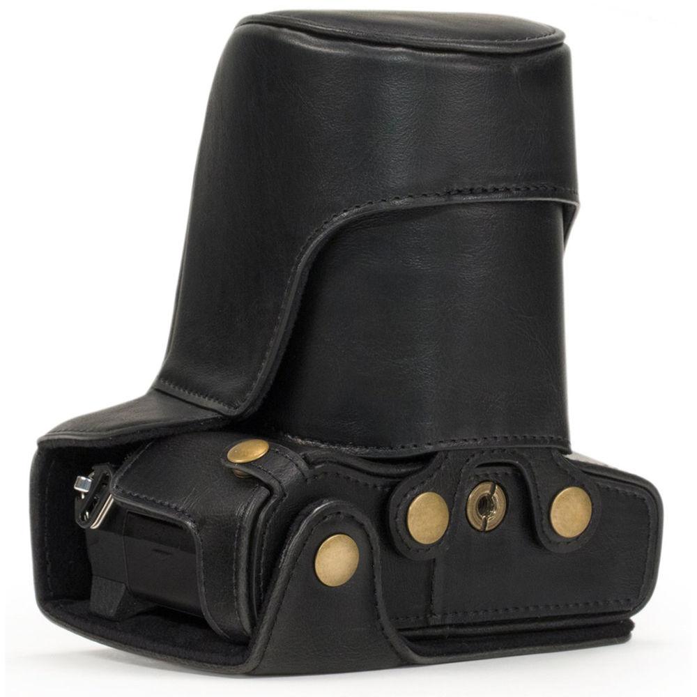 MegaGear Ever Ready PU Leather Case and Strap for Olympus OM-D E-M5 Mark II with 12-40mm Lens