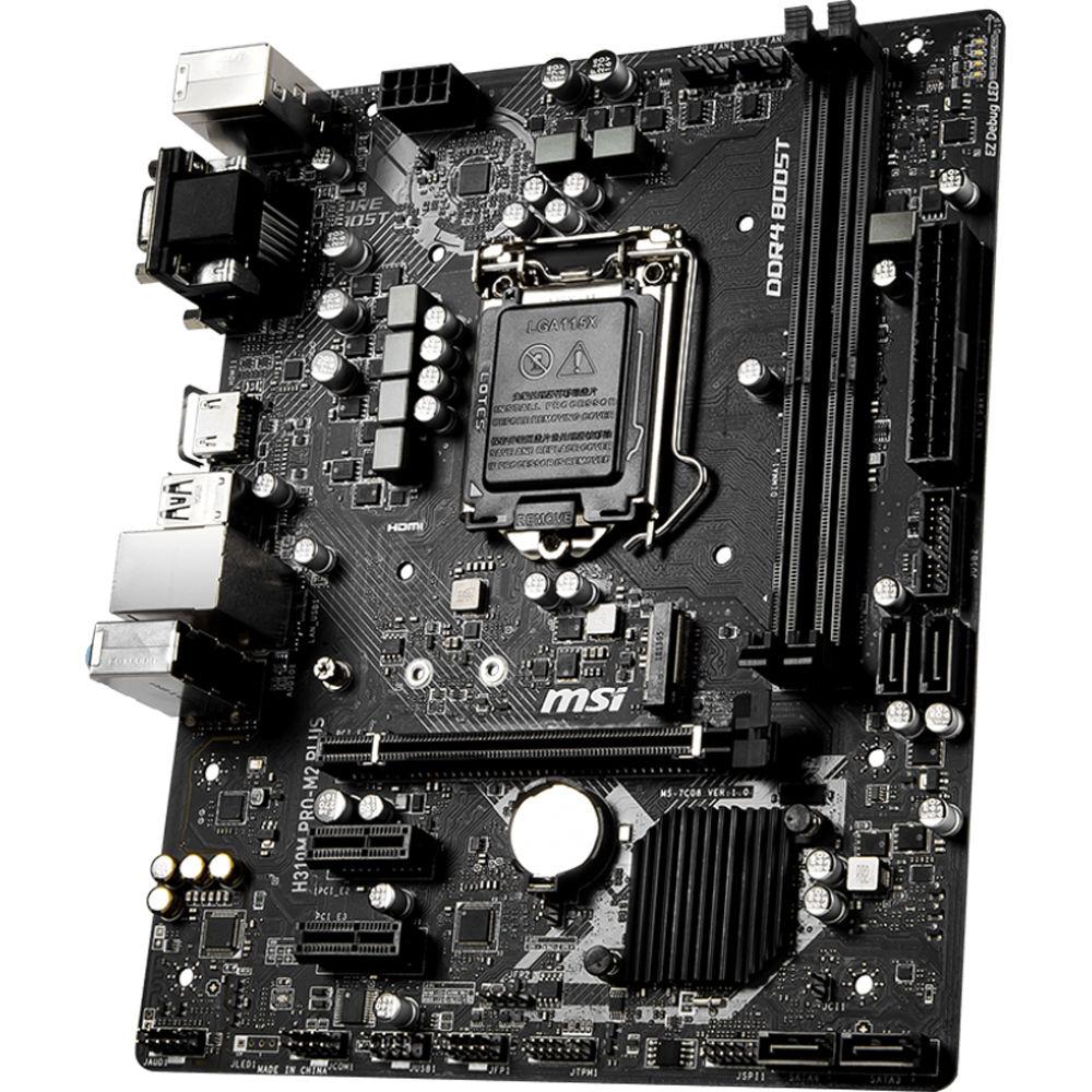 MSI H310M Pro-M2 Plus LGA 1151 Micro-ATX Motherboard