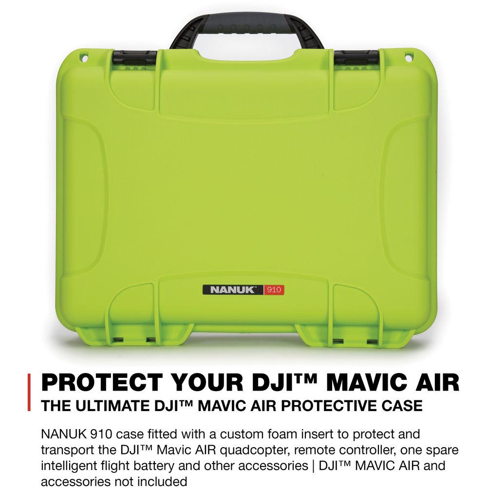 Nanuk 910 Waterproof Hard Case with Insert for DJI Mavic Air
