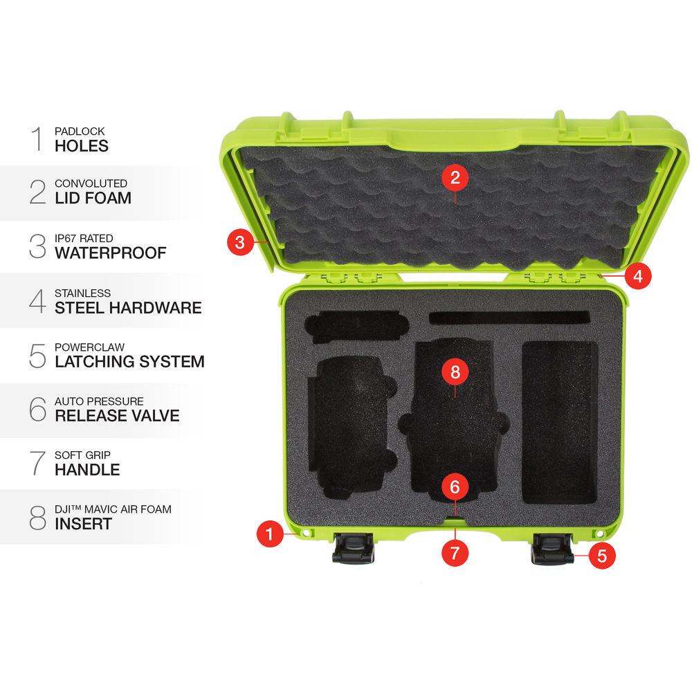 Nanuk 910 Waterproof Hard Case with Insert for DJI Mavic Air