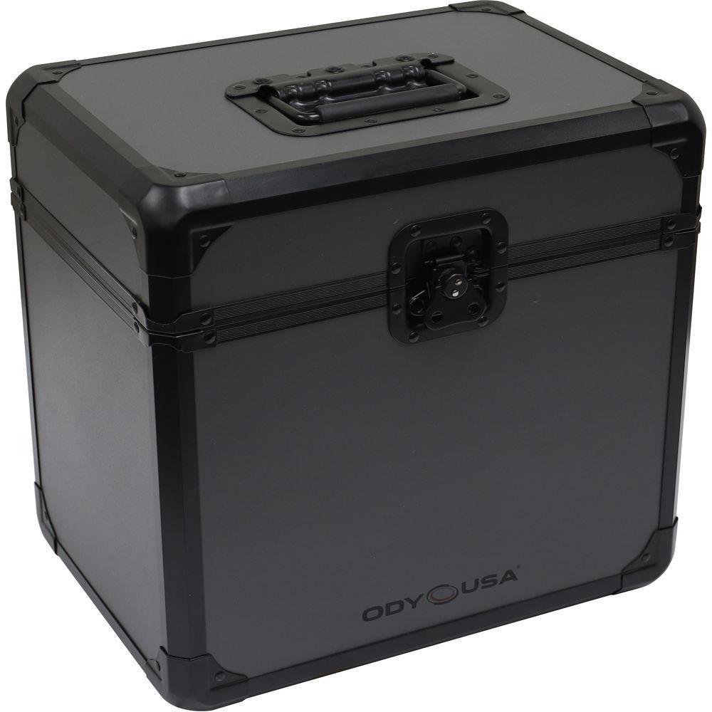 Odyssey Innovative Designs Black Krom on Gray Series Vinyl and LP Utility Carrying Case