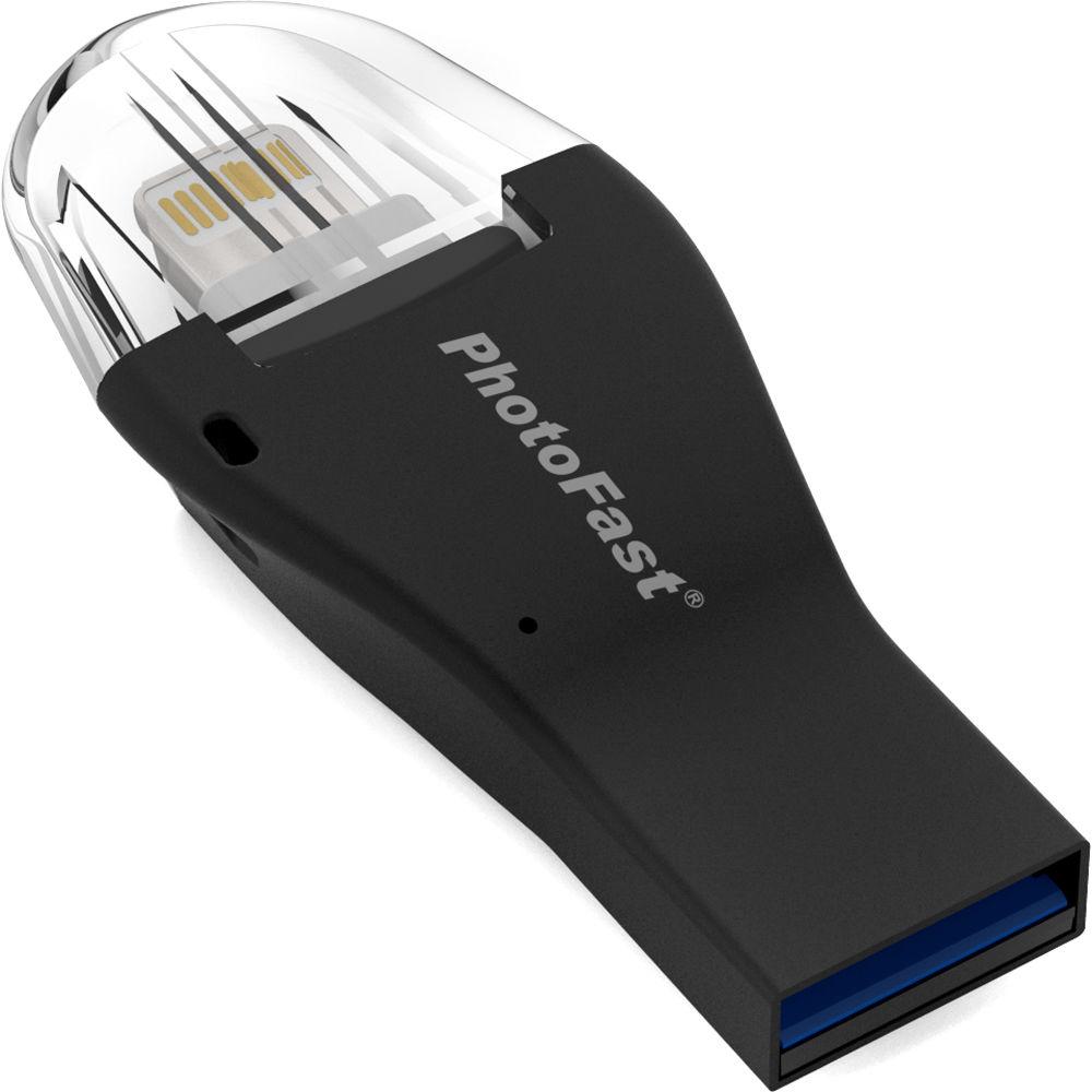 PhotoFast 4K iReader microSD Card Reader with Lightning & USB 3.0 Type-A, PhotoFast, 4K, iReader, microSD, Card, Reader, with, Lightning, &, USB, 3.0, Type-A