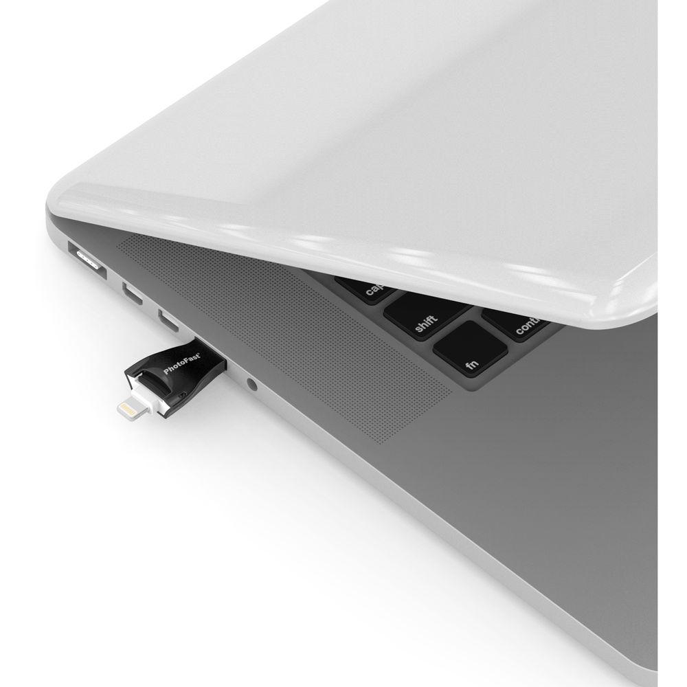 PhotoFast 4K iReader microSD Card Reader with Lightning & USB 3.0 Type-A