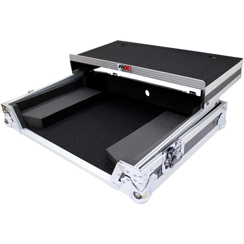 ProX Flight Case for Pioneer DDJ-SR2 Controller with Laptop Shelf and LED Kit