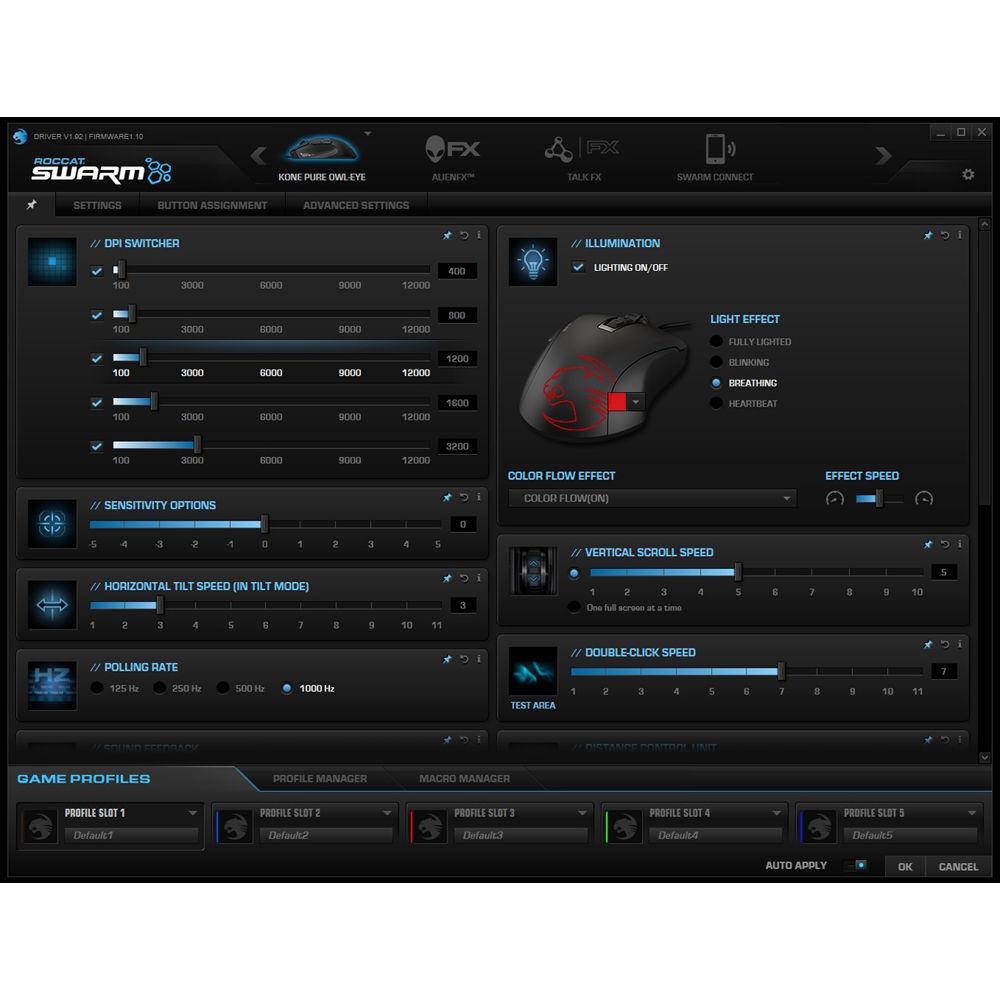 ROCCAT Kone Pure Owl-Eye Optical Wired Gaming Mouse