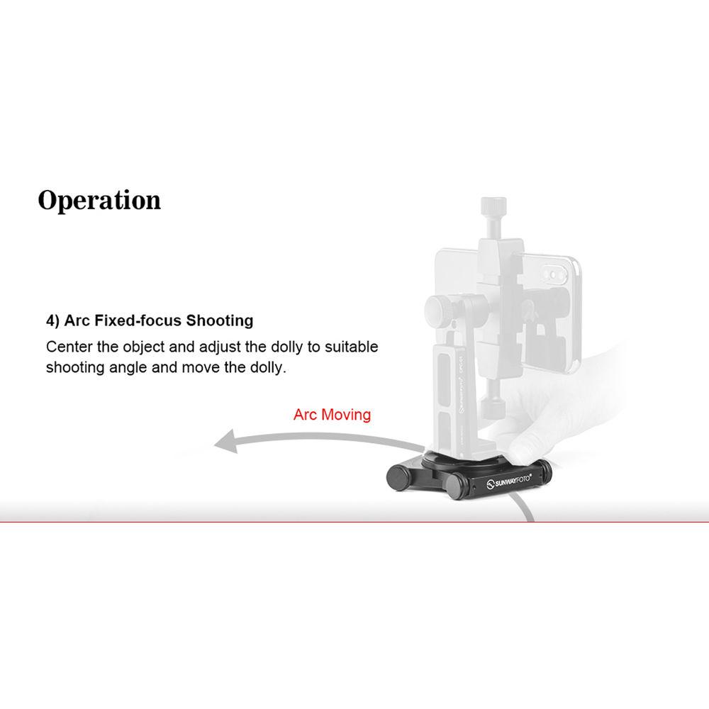 Sunwayfoto Camera Dolly for CPC-01 Smartphone Bracket
