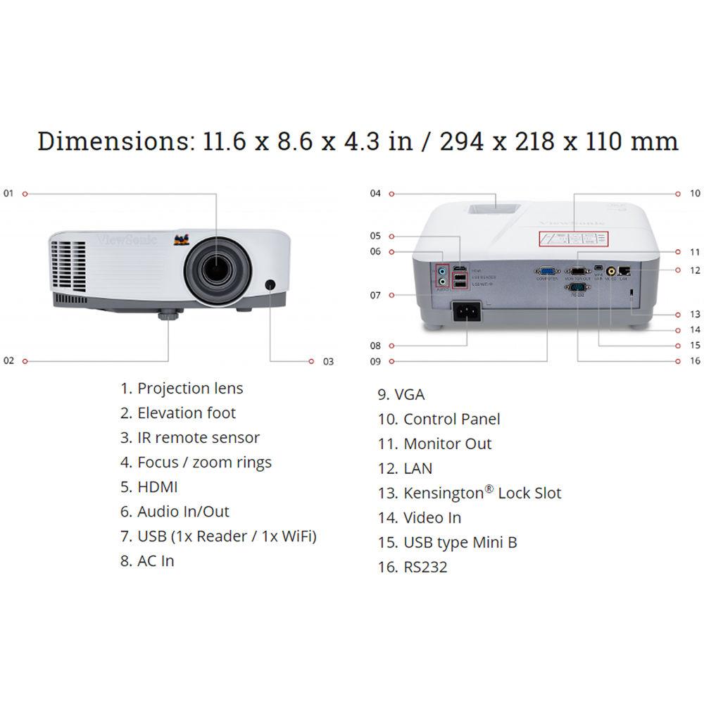 ViewSonic PG603X 3600-Lumen XGA DLP Projector