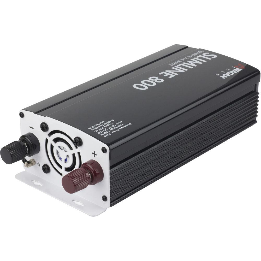 WAGAN SlimLine 800W 12 VDC to 115 VAC Power Inverter