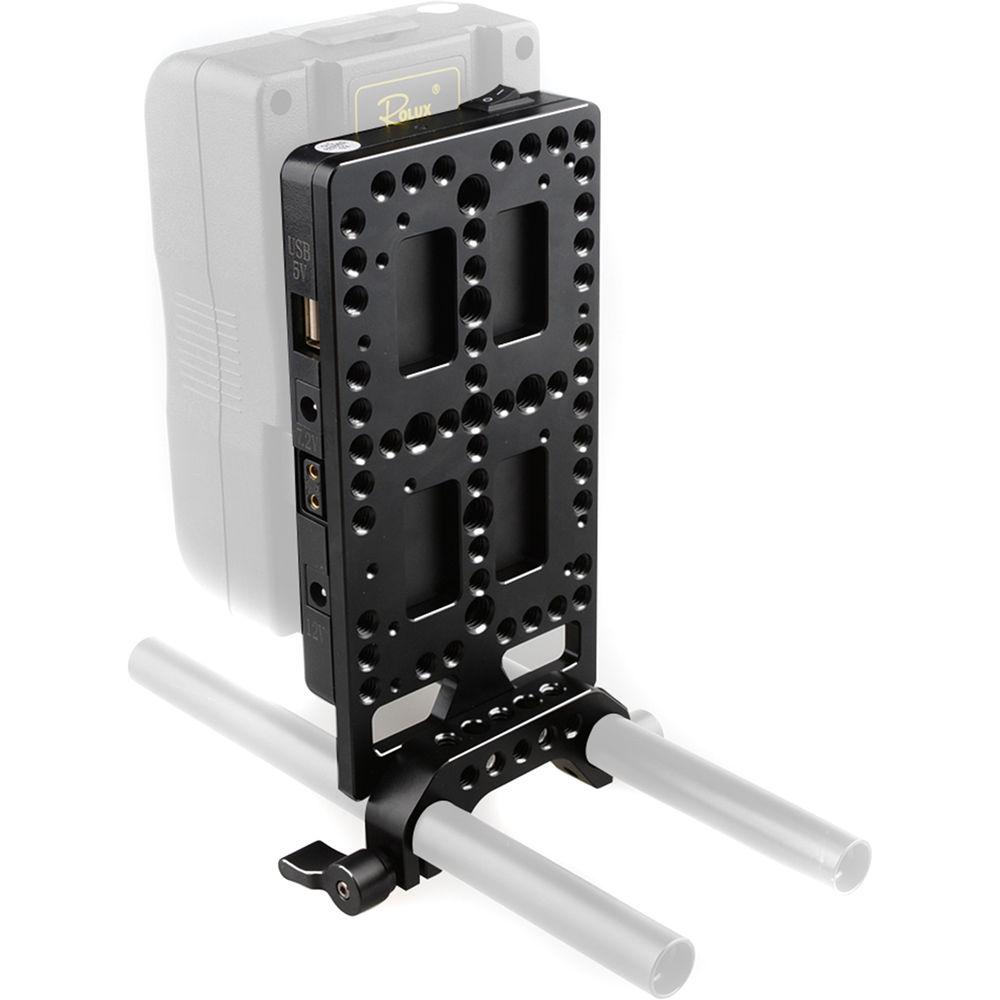 CAMVATE V-Lock Battery Plate with Power Supply Splitter