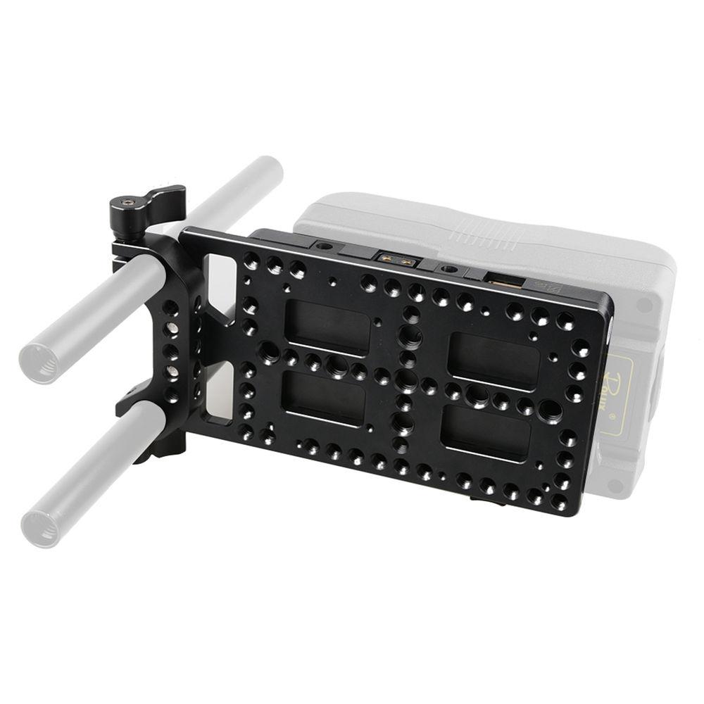 CAMVATE V-Lock Battery Plate with Power Supply Splitter