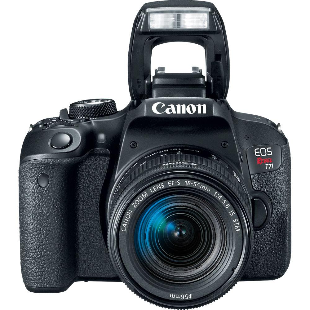 Canon EOS Rebel T7i DSLR Camera with 18-55mm Lens