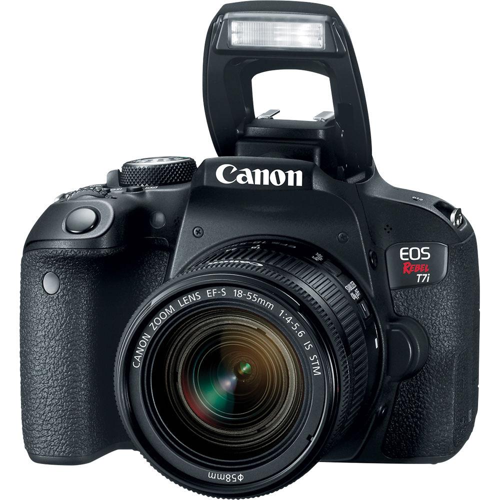 Canon EOS Rebel T7i DSLR Camera with 18-55mm Lens