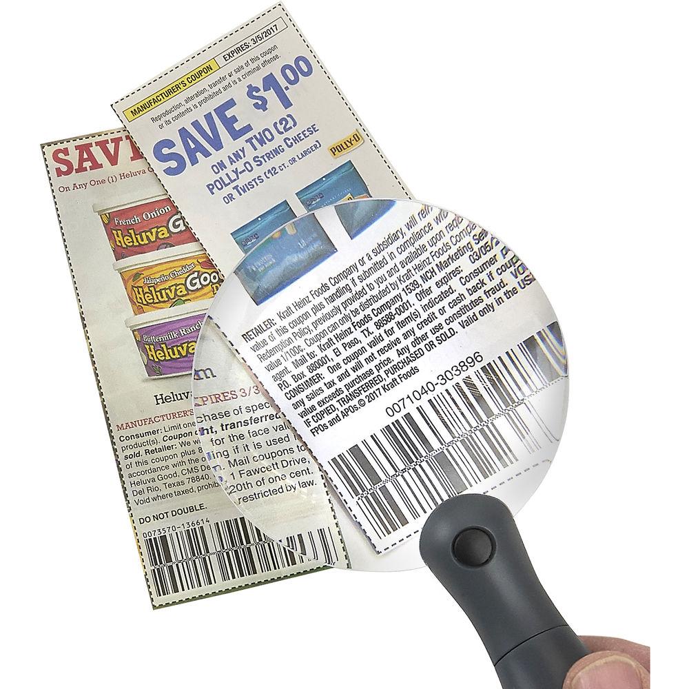 Carson Chargelt 3x Rechargeable Rimless Magnifier