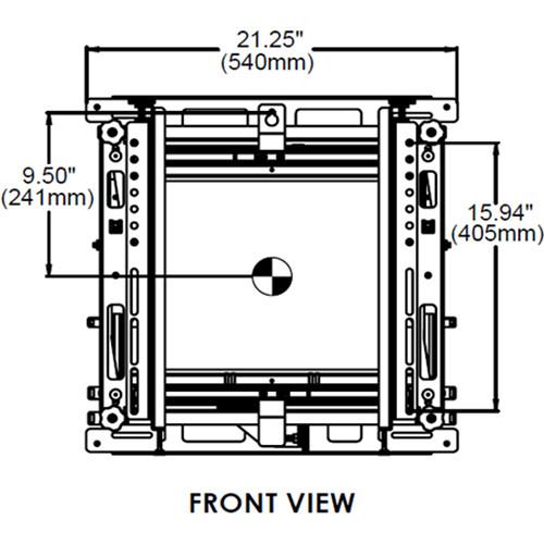 Christie MPL15 LCD Video Wall Mount for 46 to 60" LCD Panel