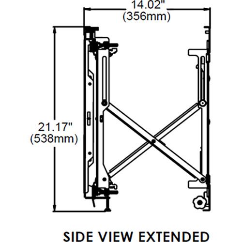 Christie MPL15 LCD Video Wall Mount for 46 to 60" LCD Panel