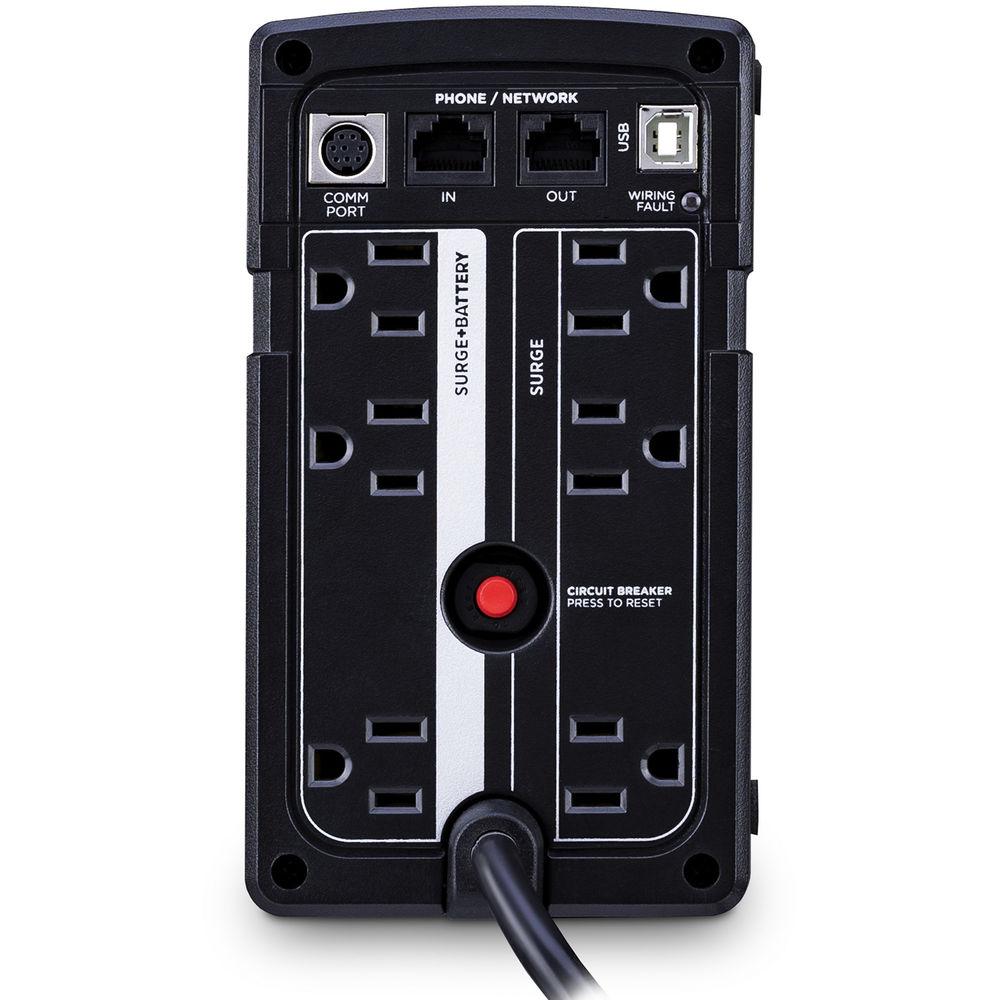 CyberPower 650Va 400W Standby Mini-Tower Ups For Kiosk-Pos With 6 Outlets, 480 Joules, USB Serial, and 5-Year W