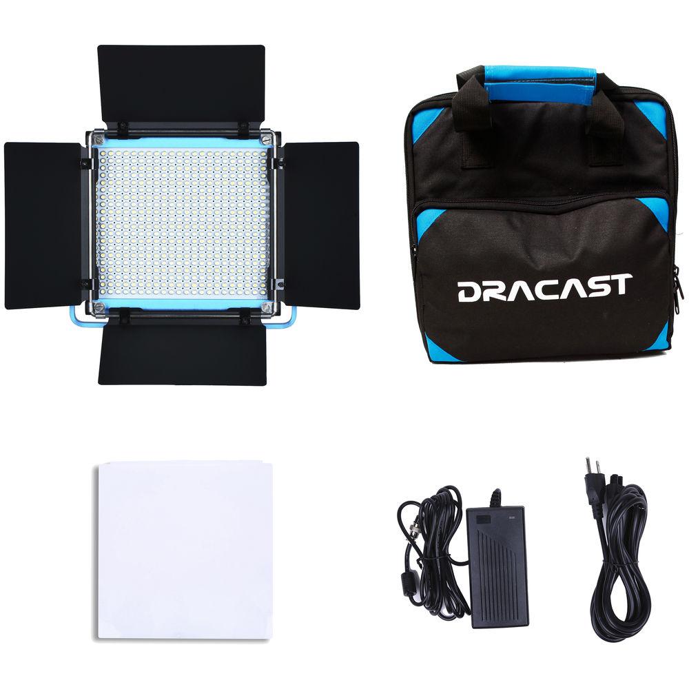 Dracast S-Series LED500 Plus Daylight LED 3-Light Kit with V-Mount Battery Plates