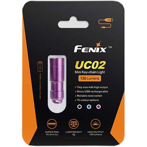 Fenix Flashlight UC02 Rechargeable Keychain Flashlight