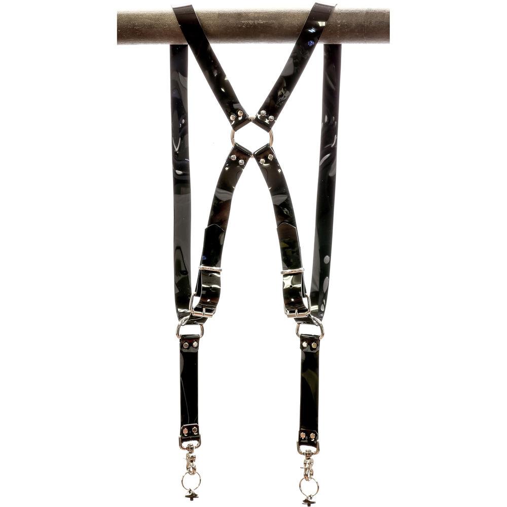 Funk Plus PVC Vinyl Ring Back Harness with 1.25" Wide Straps