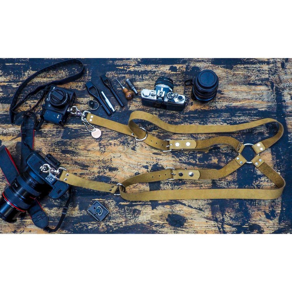 Funk Plus Suede Leather Ring Back Harness with 1.25" Wide Straps