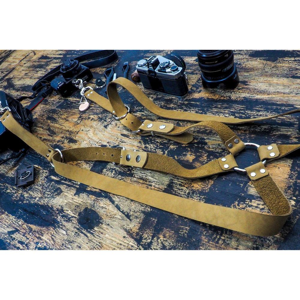 Funk Plus Suede Leather Ring Back Harness with 1.25" Wide Straps