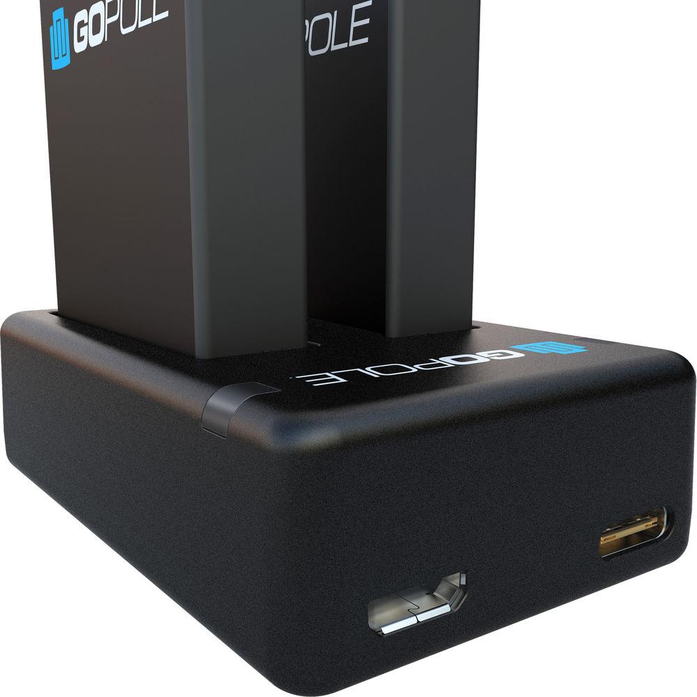 GoPole Dual Battery Kit for GoPro HERO7 6 5 Black