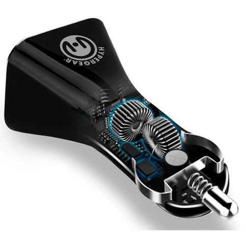 HyperGear Adaptive Dual USB Car Charger with 2-in-One Hybrid Cable