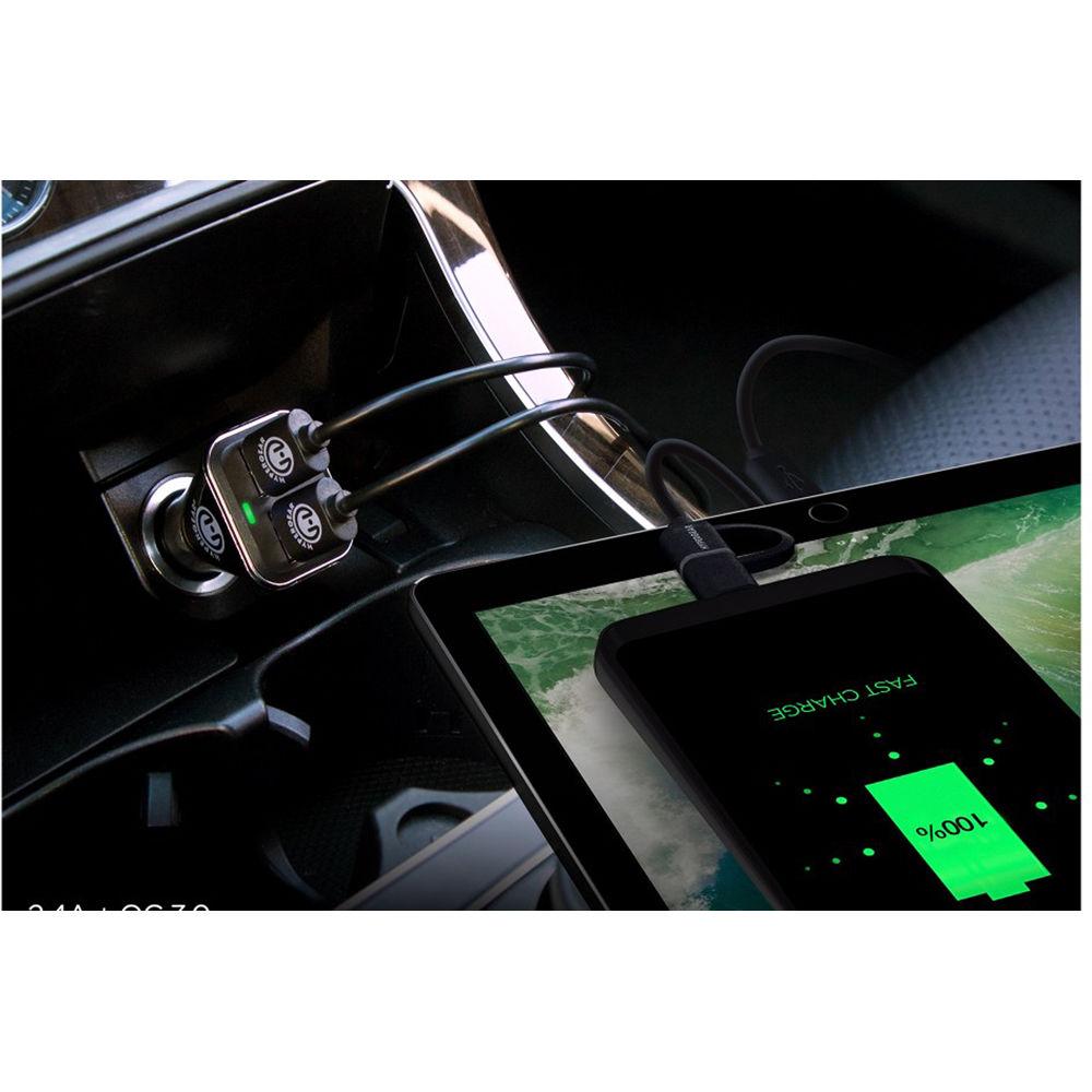 HyperGear Adaptive Dual USB Car Charger with 2-in-One Hybrid Cable