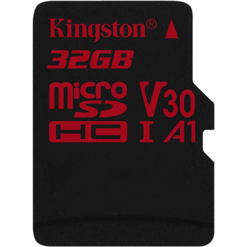 Kingston 32GB Canvas React UHS-I microSDHC Memory Card with SD Adapter