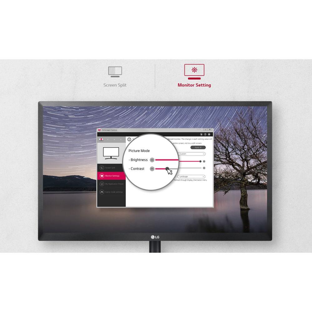 LG 21.5" LCD D-Sub HDMI DP Tilt Vesa Monitor