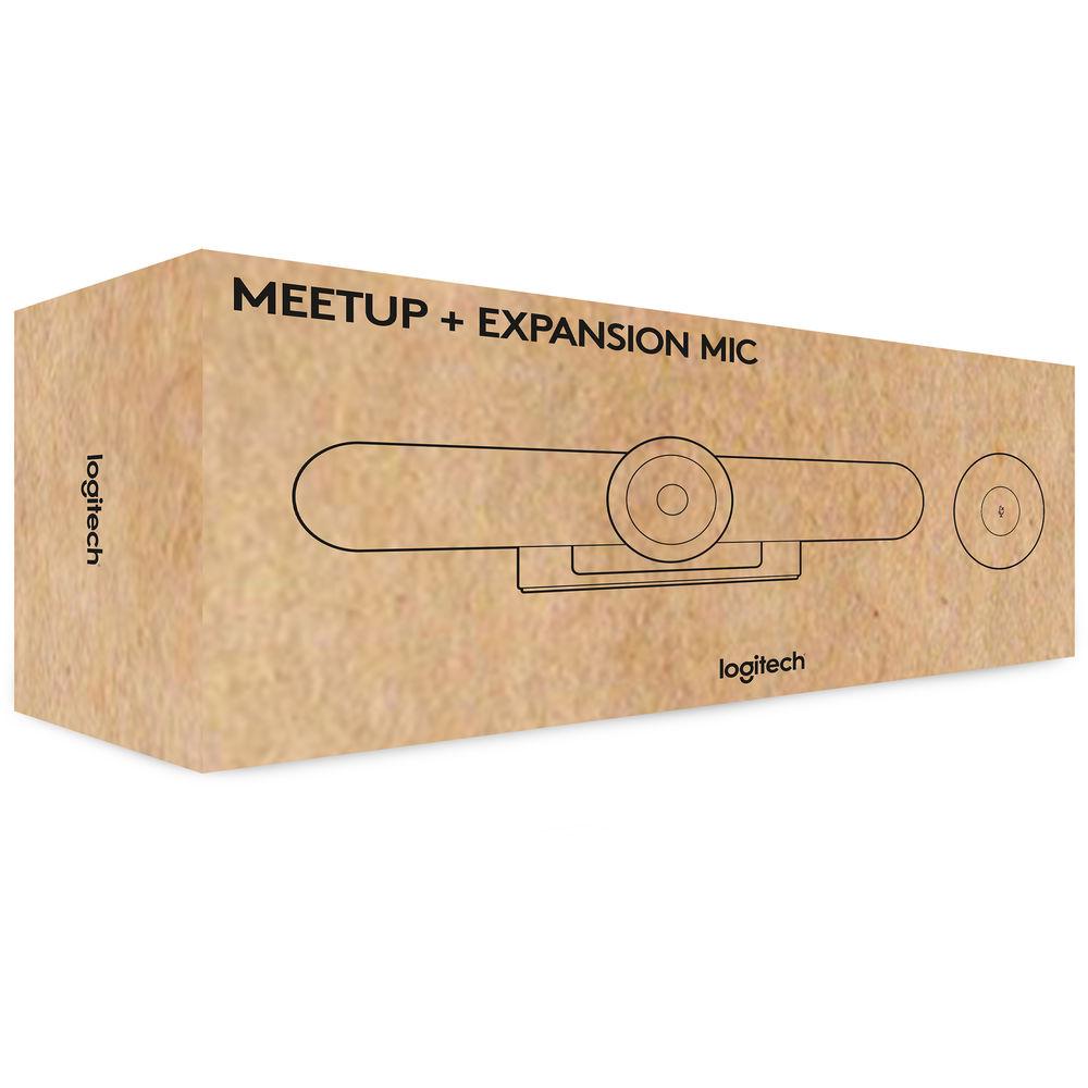 Logitech MeetUp 4K ConferenceCam Expansion Mic Bundle, Logitech, MeetUp, 4K, ConferenceCam, Expansion, Mic, Bundle