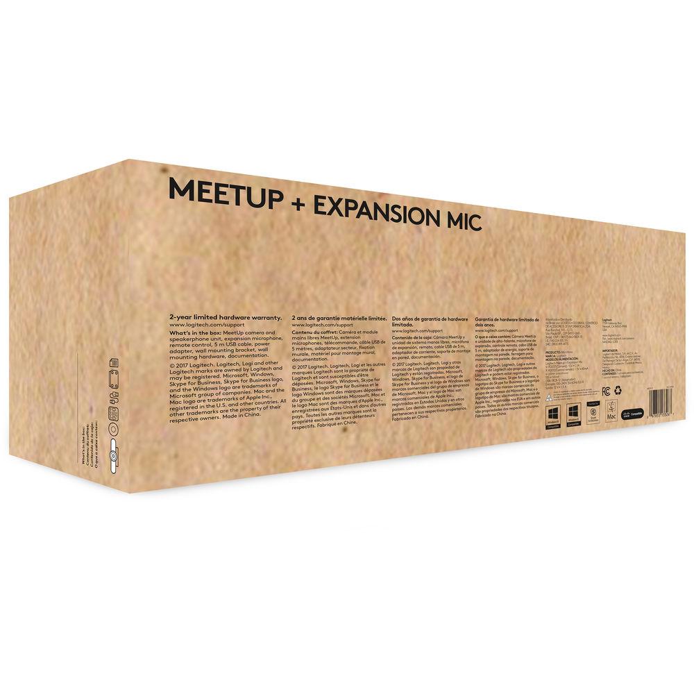 Logitech MeetUp 4K ConferenceCam Expansion Mic Bundle