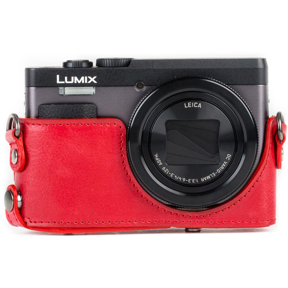 MegaGear Ever Ready Leather Camera Case for Panasonic LUMIX DC-ZS70 or DC-TZ90