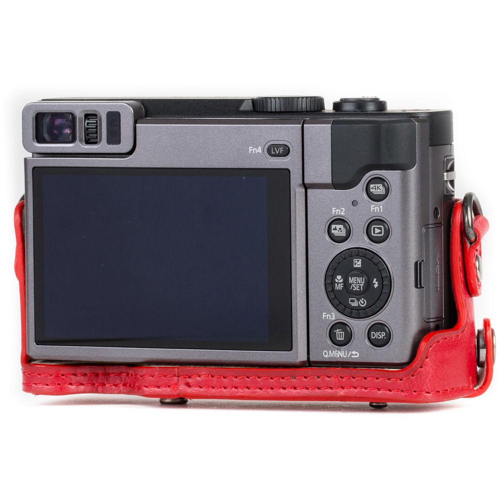 MegaGear Ever Ready Leather Camera Case for Panasonic LUMIX DC-ZS70 or DC-TZ90