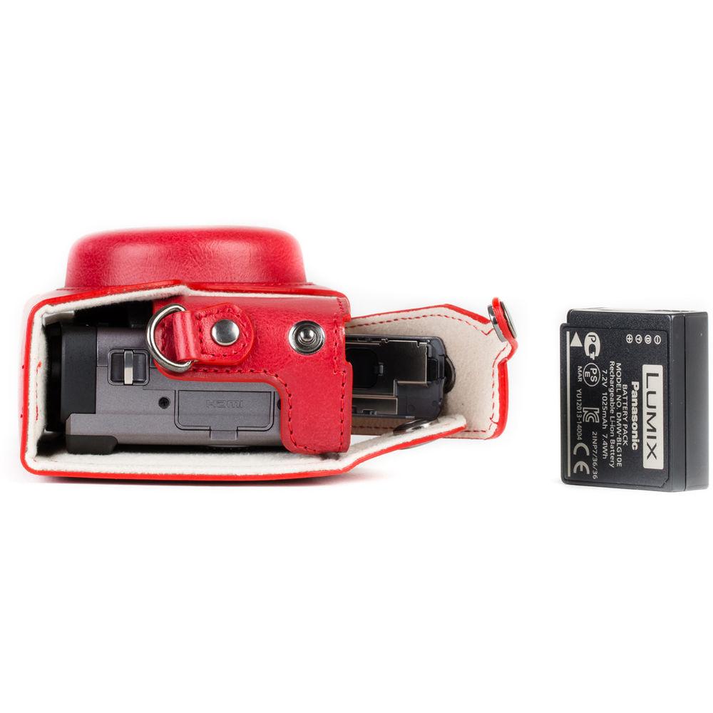 MegaGear Ever Ready Leather Camera Case for Panasonic LUMIX DC-ZS70 or DC-TZ90