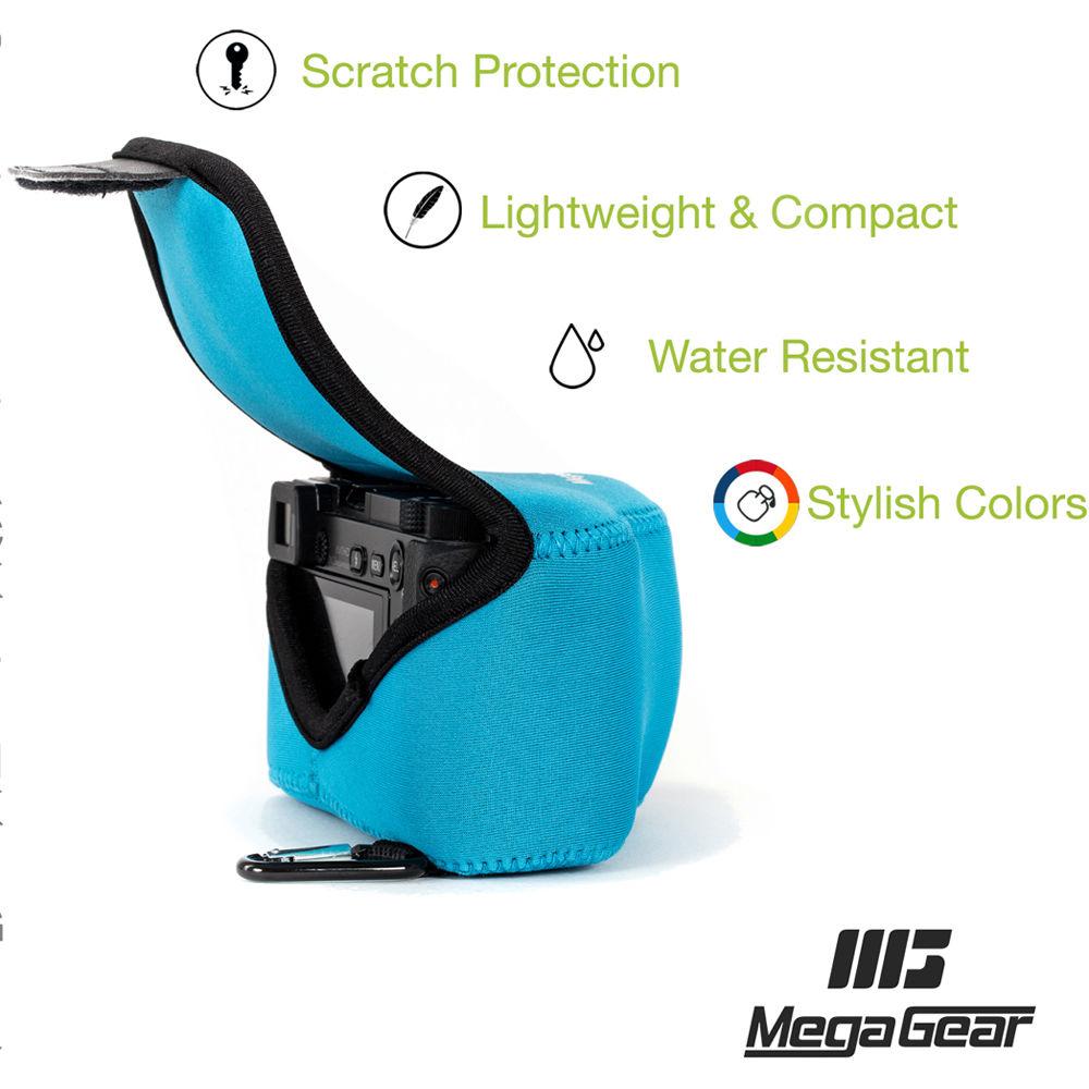 MegaGear Ultra-Light Neoprene Camera Case with Carabiner for Panasonic LUMIX DMC-LX100