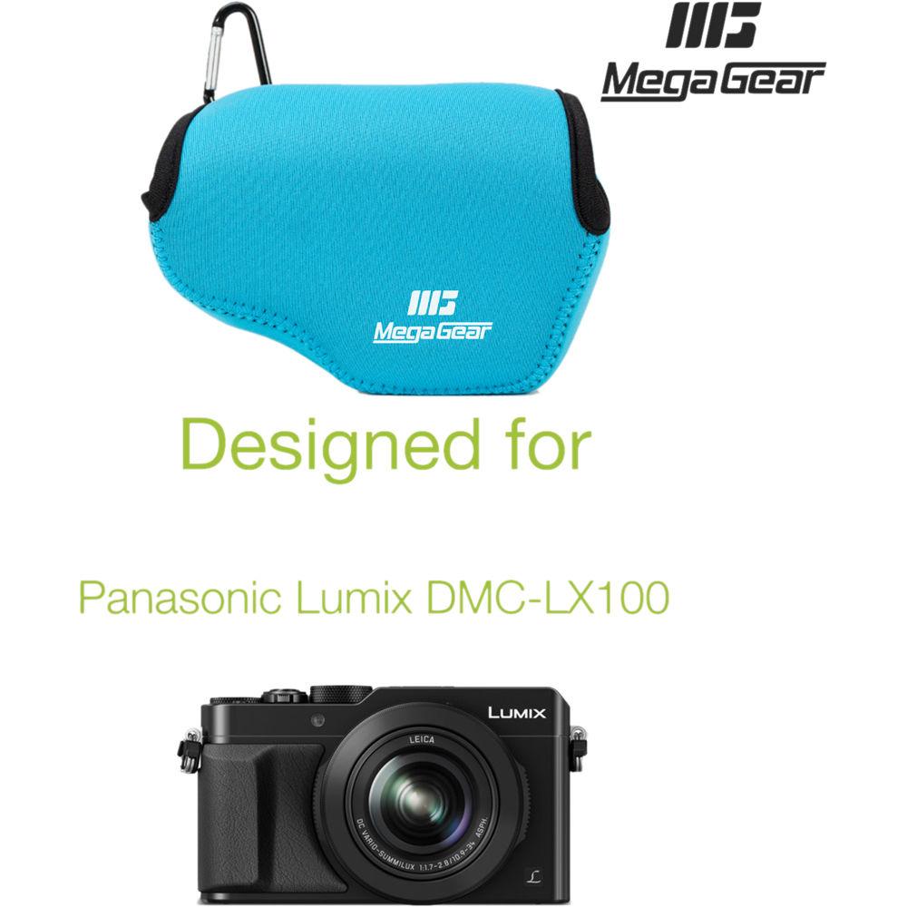 MegaGear Ultra-Light Neoprene Camera Case with Carabiner for Panasonic LUMIX DMC-LX100