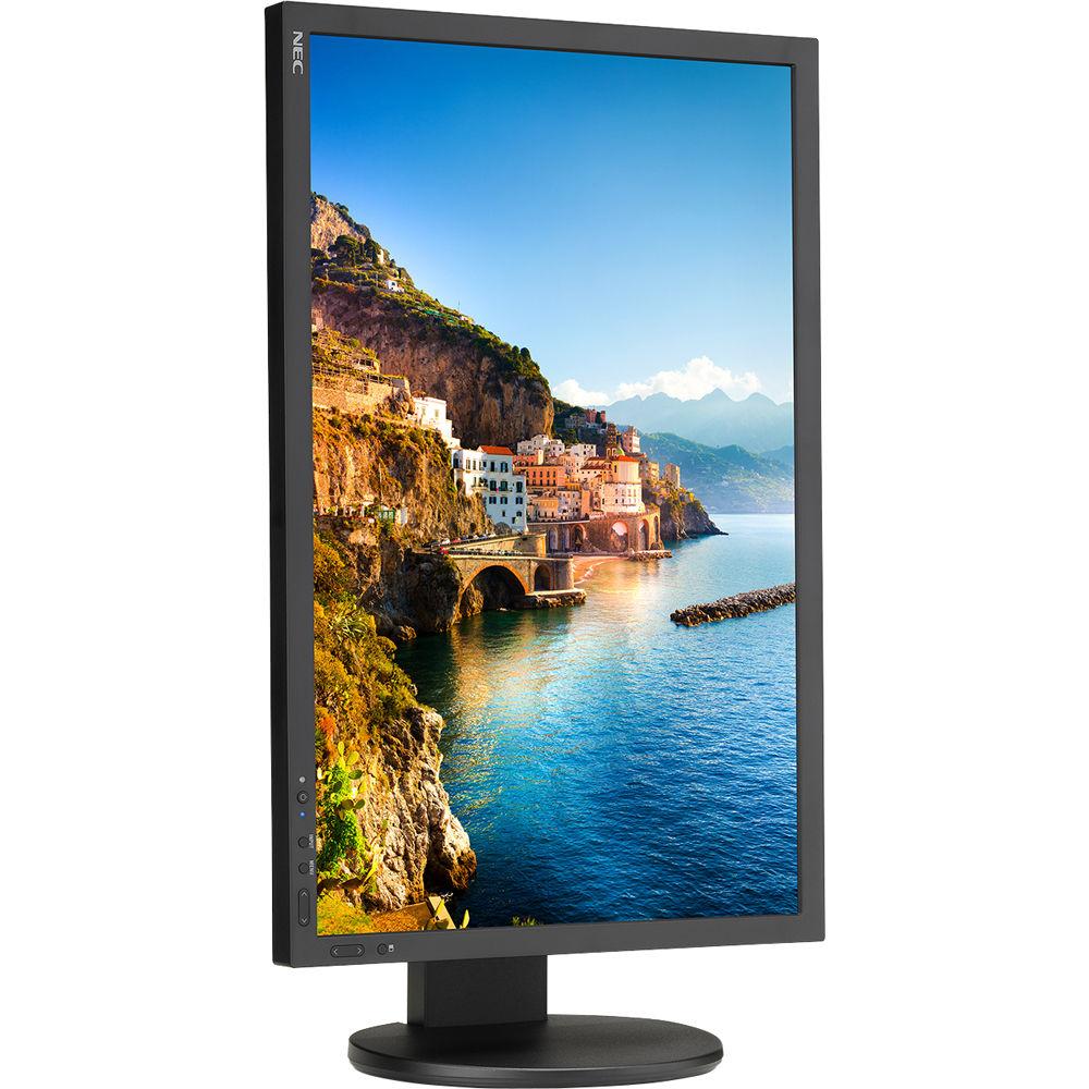 NEC P243W-BK Professional sRGB Gamut 24" 16:10 IPS Monitor with SpectraView II Color Calibration Solution