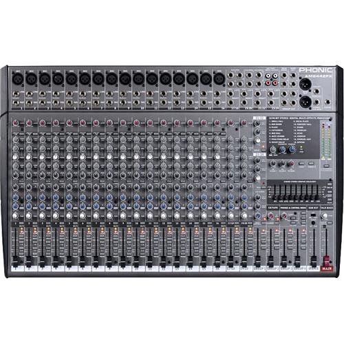 Phonic AM2442FX 24-Channel Studio & Live Mixer with Built-In FX, Phonic, AM2442FX, 24-Channel, Studio, &, Live, Mixer, with, Built-In, FX