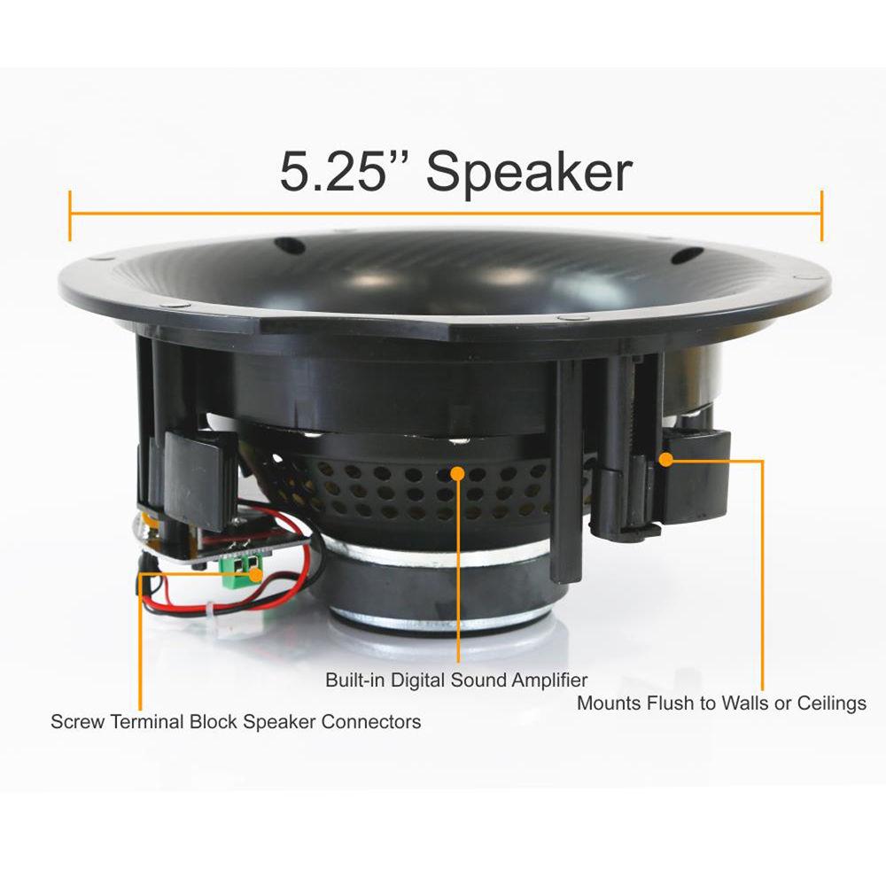 Pyle Pro PDICBT57 5.25" Bluetooth Ceiling Wall Speakers