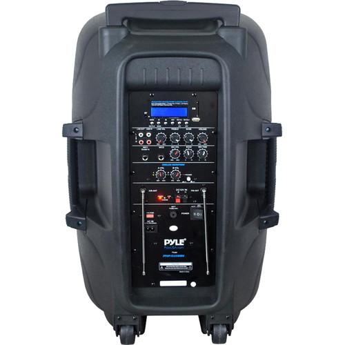 Pyle Pro PPHP1535WMU Portable 15" 2-Way 1600W Wireless and Bluetooth-Enabled PA System