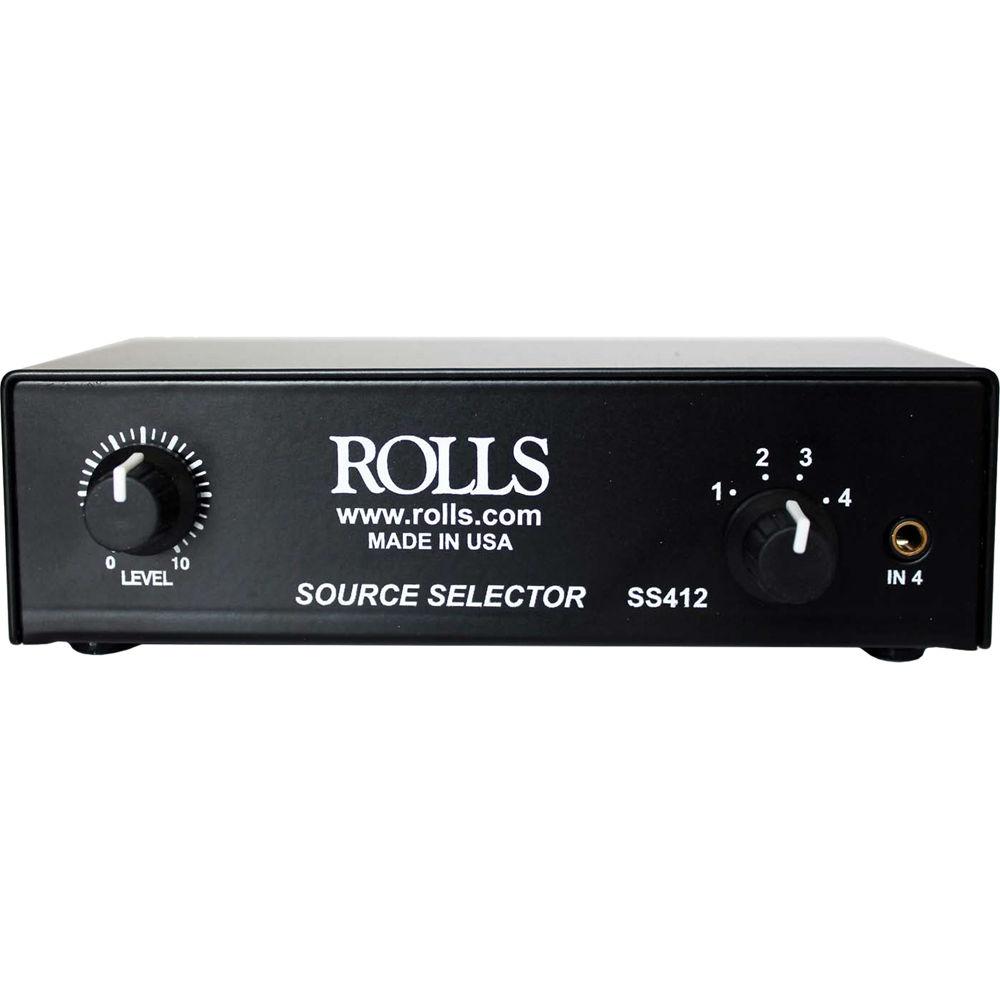 Rolls SS412 Passive Analog Stereo Audio Source Selector, Rolls, SS412, Passive, Analog, Stereo, Audio, Source, Selector