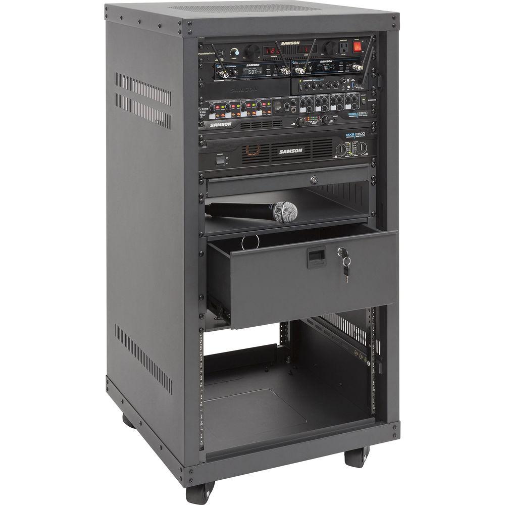 Samson SASRKPRO16U Pro Equipment Rack with 24" Depth