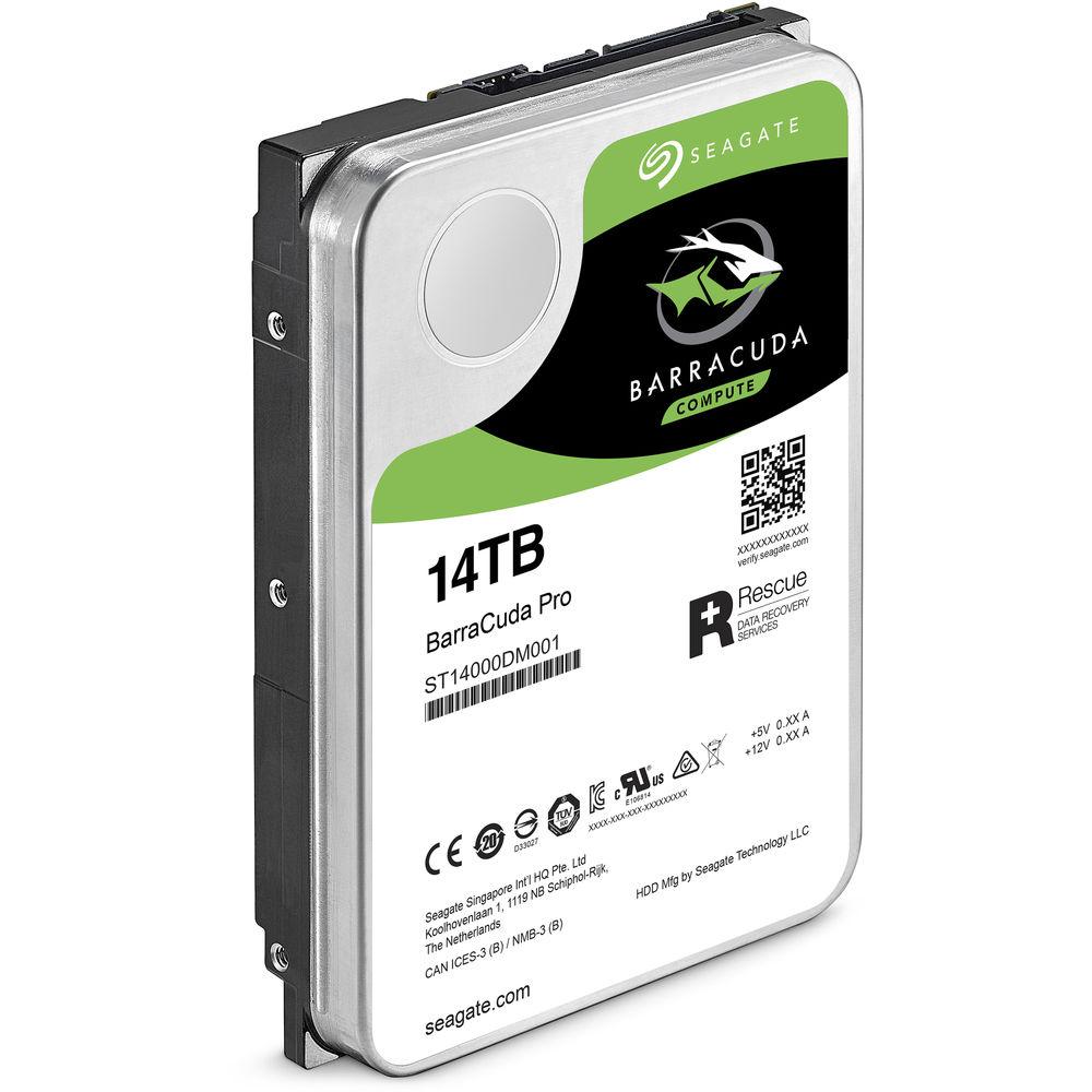 Seagate 14TB BarraCuda Pro 7200 rpm SATA III 3.5" Internal HDD