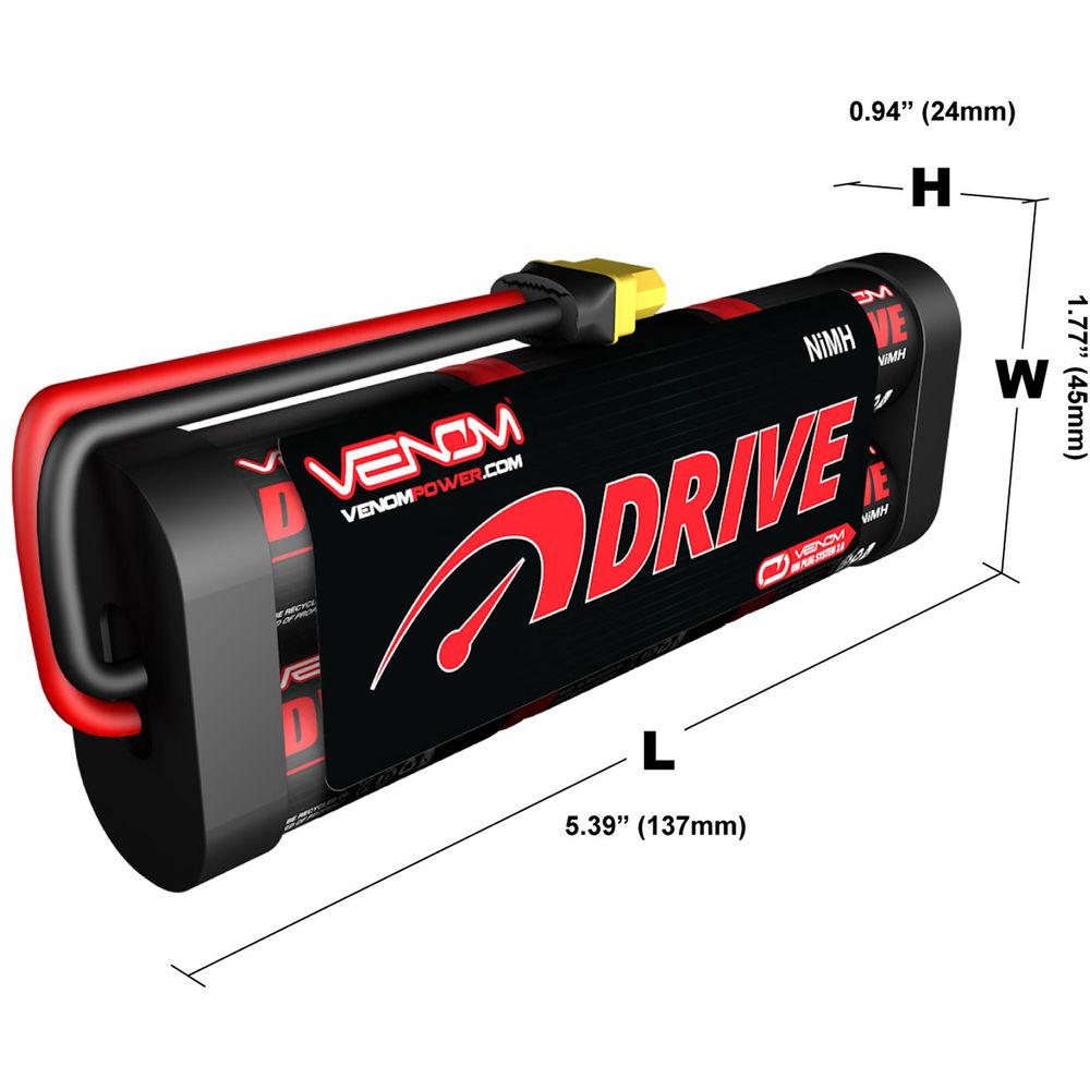 Venom Group Venom 7.2V 4200mAh 6 Cell NiMH Battery With Universal Plug System