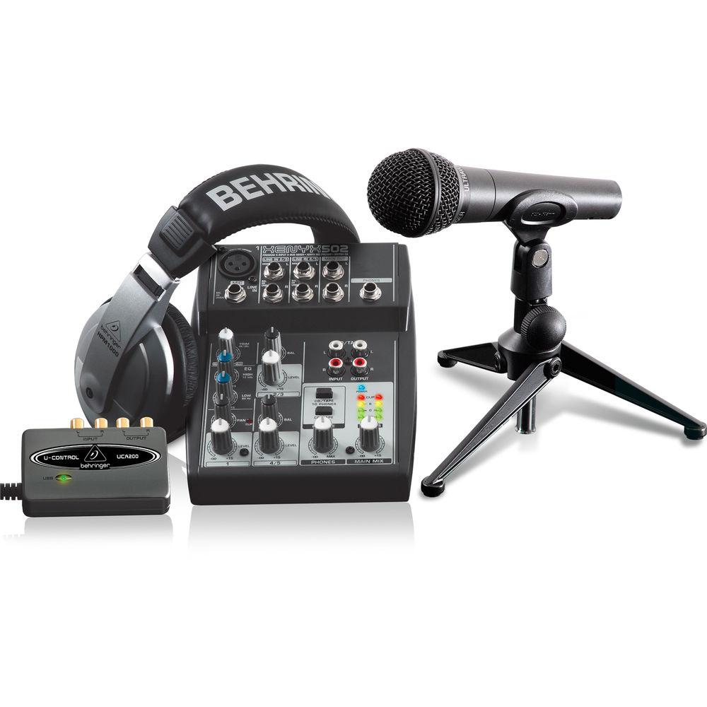Behringer PODCASTUDIO USB - Complete Podcasting Bundle with USB Audio Interface