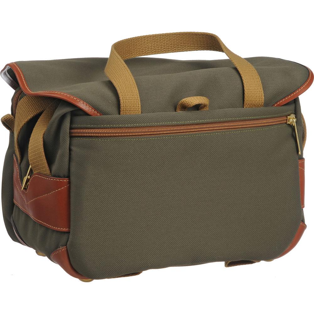 Billingham 225 Shoulder Bag Sage Green with Tan Leather Trim